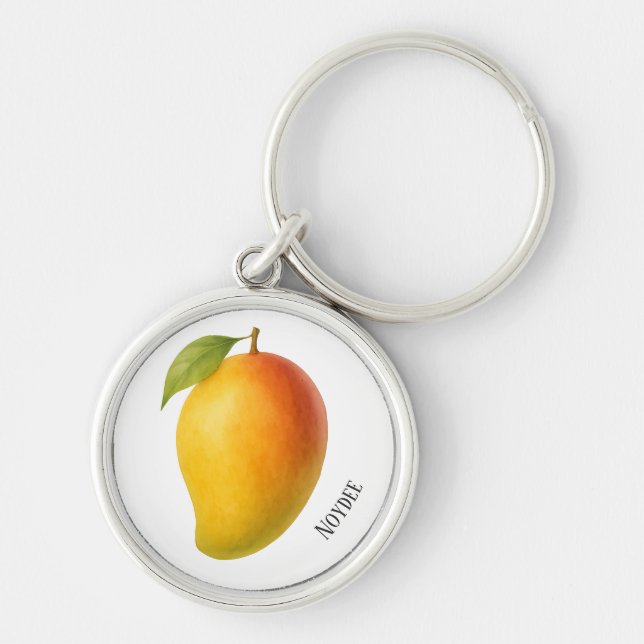 Chaveiro Manga Grande, Fruta Doce e Nome (Frente)