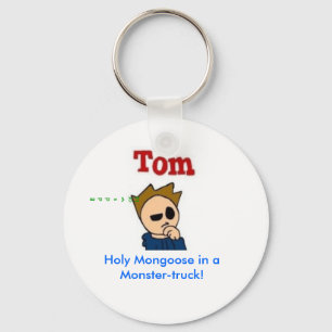 Chaveiro Mangusto santamente em um monster truck!