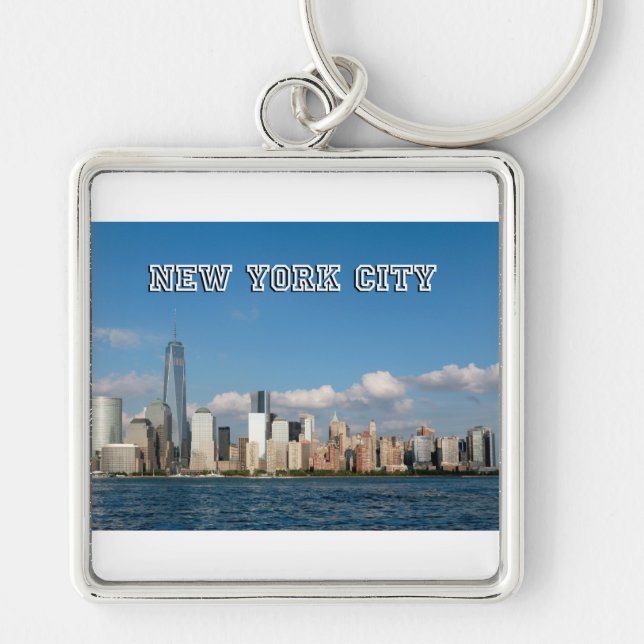 Chaveiro Manhattan Skyline Nova Iorque USA (Frente)