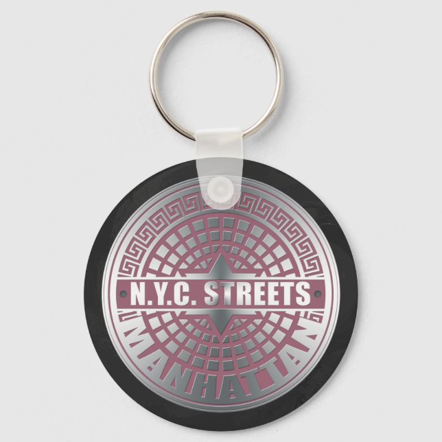 Chaveiro Manhole Cobrir Manhattan (Frente)
