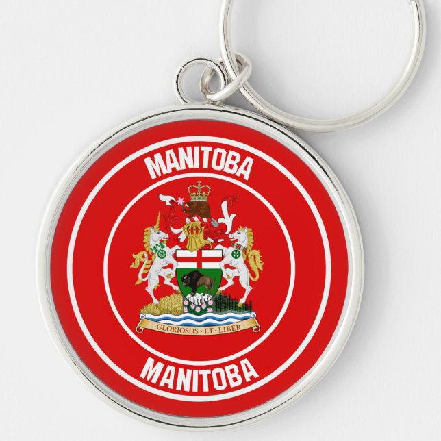 Chaveiro Manitoba Round Emblem (Frente)