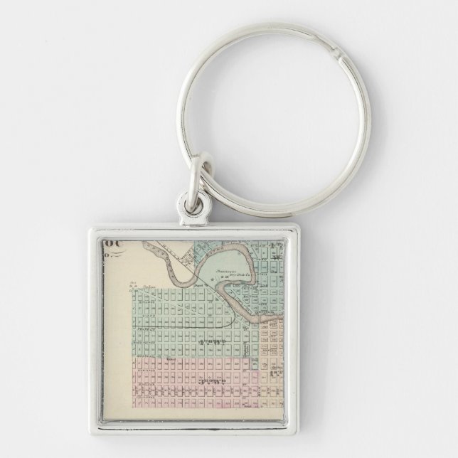 Chaveiro Manitowoc, Sheboygan e Hilbert, Wis (Frente)