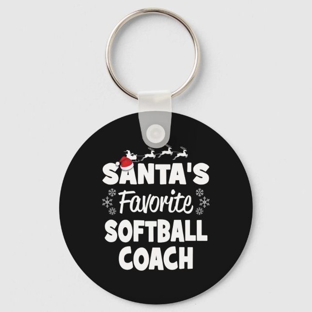 Chaveiro Manta de Natal engraçada do Softll Coach Favorito  (Frente)