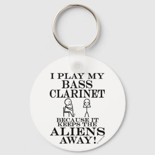 Chaveiro Mantem o clarinete baixo ausente dos aliens