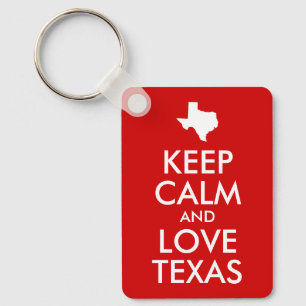 Chaveiro Mantenha a Calma e Ame o Texas