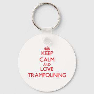 Chaveiro Mantenha a calma e ame Trampolining