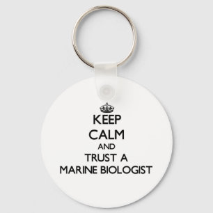 Chaveiro Mantenha a calma e confie um biólogo marinho