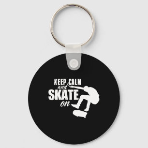 Chaveiro Mantenha a Calma e Continue a Andar de Skate Camis