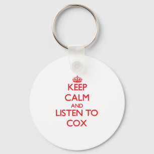 Chaveiro Mantenha a calma e escute Cox