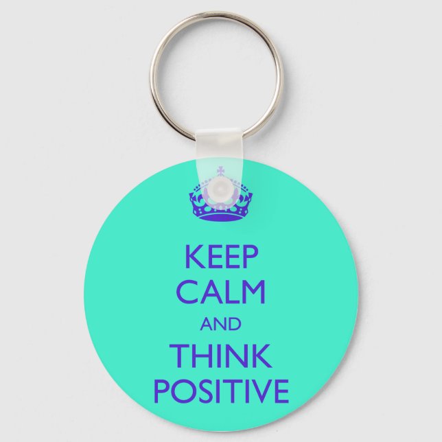 CHAVEIRO MANTENHA A CALMA E PENSE POSITIVO (Frente)