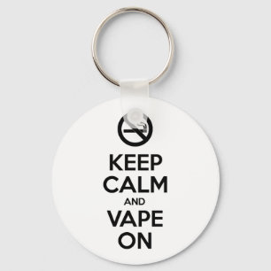 Chaveiro Mantenha a Calma e Vapeie ~ Auto Motivacional
