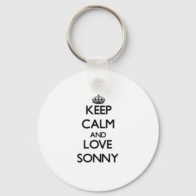 Chaveiro Mantenha calma e ame o Sonny (Frente)