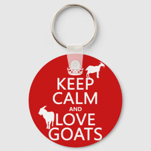 Chaveiro Mantenha Calma e Goats de Amor