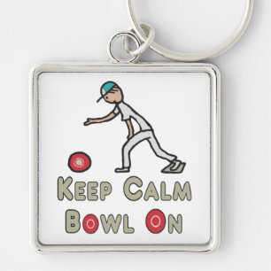 Chaveiro Mantenha Calmo Lawn Bowls