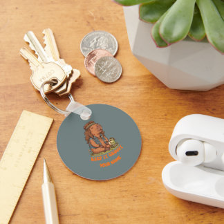 Chaveiro Mantenha o Capivara Groovy Fofo Personalizado Retr