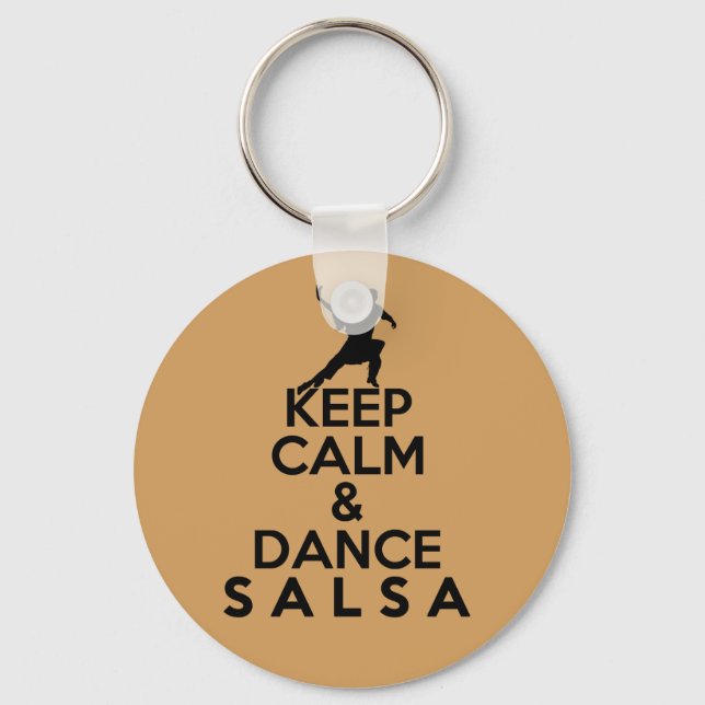 Chaveiro MANTENHA O dom CALM E DANCE SALSA (Frente)