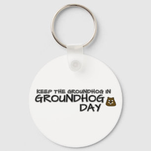 Chaveiro Mantenha o Groundhog no Dia da Marmota