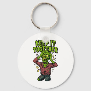 Chaveiro Mantenha-O Junto - Zombie Engraçado Pun Sarcástico