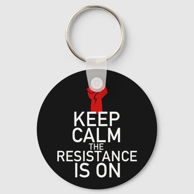 Chaveiro Mantenha-se calma a resistência está ligada (Frente)