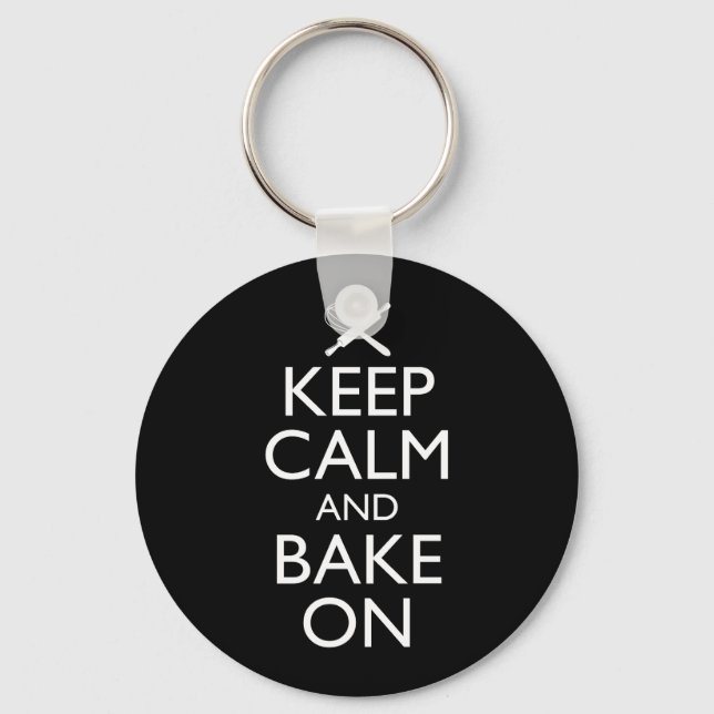 Chaveiro Mantenha-Se Calmo E Assar Ligado (Frente)