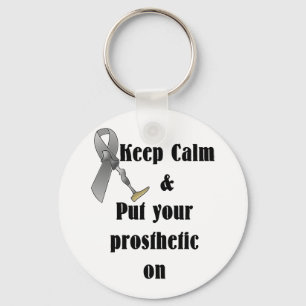 Chaveiro Mantenha-se calmo e coloque a sua prótese em cima