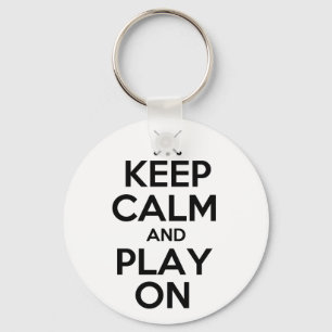 Chaveiro Mantenha-se Calmo e Jogue - Hóquei em campo