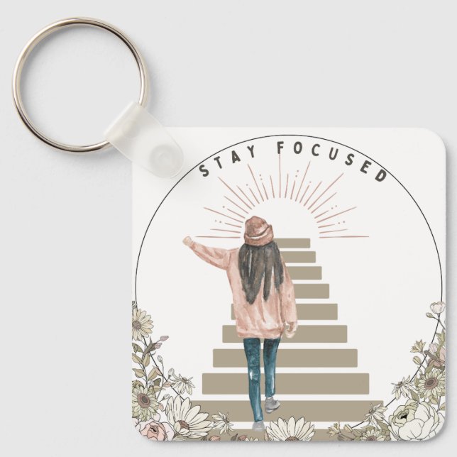 Chaveiro Mantenha-se concentrado (Frente)