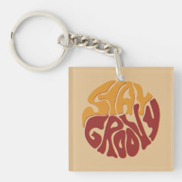 Chaveiro Mantenha-se em Groovy com uma abertura de vermelho