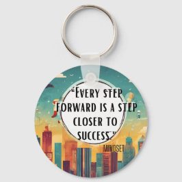 Chaveiro Mantenha-se inspirado - Designs motivacionais e de