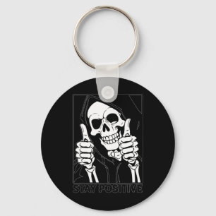 Chaveiro Mantenha-Se Positivo, Halloween, De Ceifador De Es