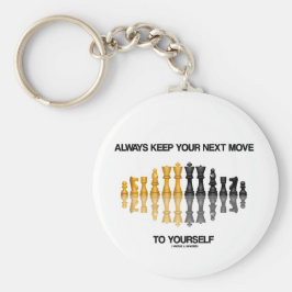 Chaveiro Mantenha Sempre O Seu Próximo Movimento Para Si Me