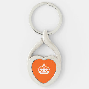 Chaveiro MANTER CALM CROWN em Laranja Personalizar este