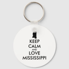 Chaveiro MANTER CALMO E AMAR MISSISSIPPI personalizável