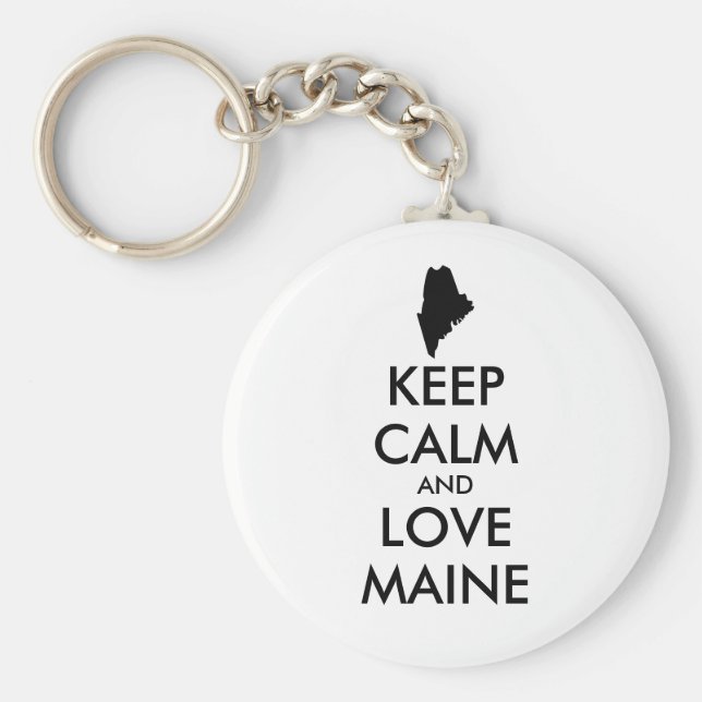 Chaveiro MANTER CALMO e AMOR personalizáveis (Frente)