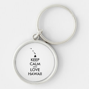 Chaveiro MANTER CALMO e AMOR personalizáveis no HAWAII