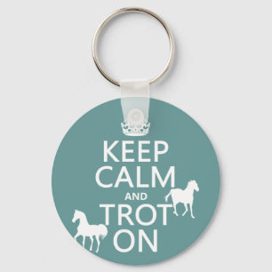 Chaveiro Manter Calmo e Trocar - Cavalos - Todas as Cores