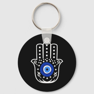 Chaveiro Mão de Hamsa Fatima Olho de Tigre Turco Proteção C