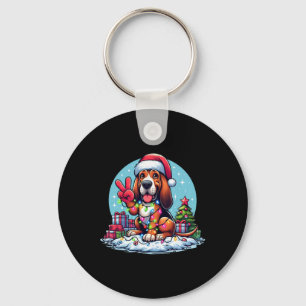 Chaveiro Mão de Paz Bloodon Luzes de Natal Mulheres Cachorr