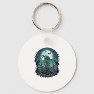 Chaveiro Mão de Zumbi Mors Chave de Esqueleto Lápide Corvos