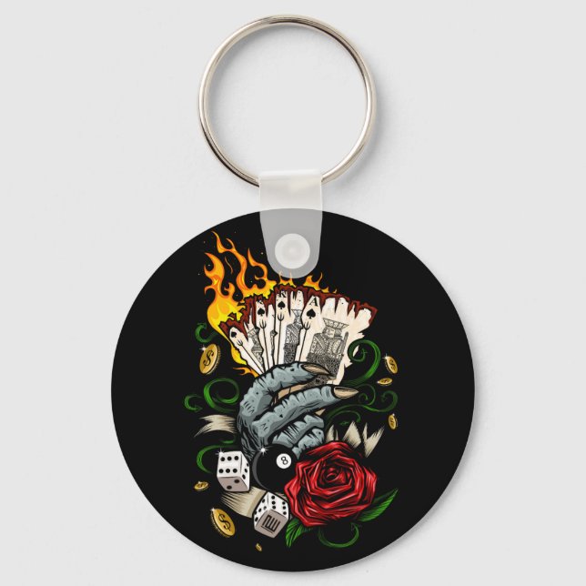 Chaveiro Mão Dos Cartões (Frente)