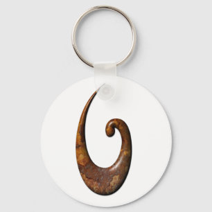 Chaveiro Maori Fish Hook - Ferrugem