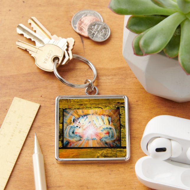 Chaveiro Mãos de cicatrização (Mesa)