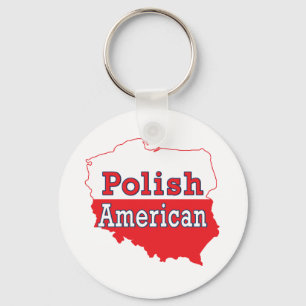 Chaveiro Mapa americano polonês