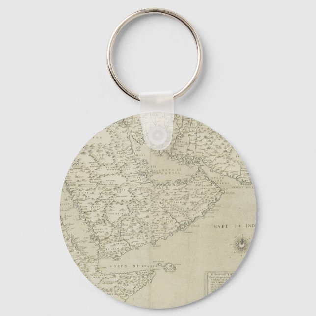 Chaveiro Mapa antigo do Corno de África (Frente)