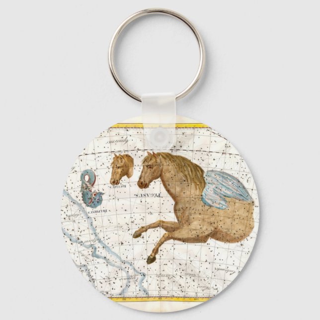 Chaveiro Mapa Celestial Pegasus (Frente)