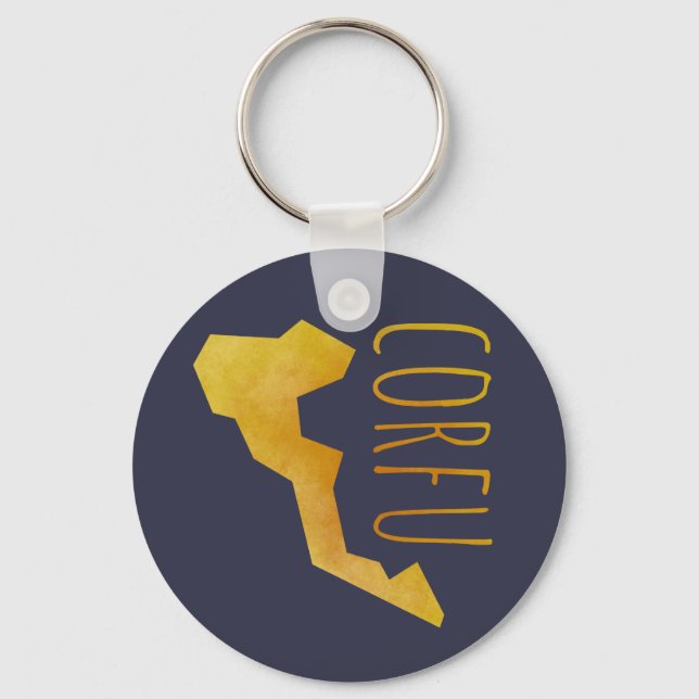 Chaveiro Mapa Corfu (Frente)