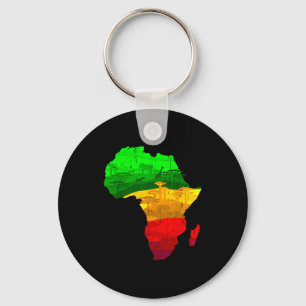 Chaveiro Mapa da áfrica orgulhoso verde amarelo vermelho or