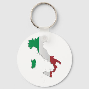 Chaveiro Mapa da bandeira de Italia