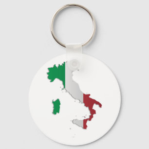 Chaveiro Mapa da bandeira de Italia