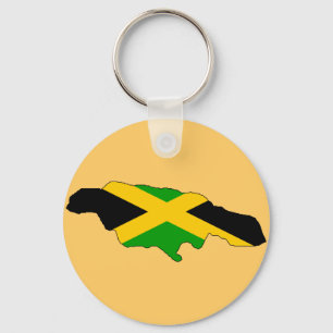 Chaveiro Mapa da bandeira de Jamaica